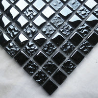 Schwarze Kobra Mix Glass Mosaik Fliese Wand und Boden