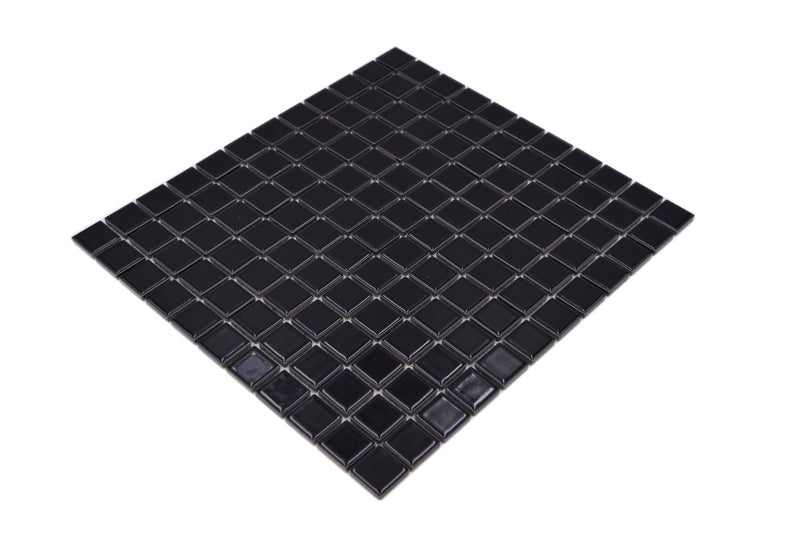 Schwarze Mosaik Fliese