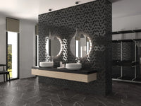 Schwarze Witwe Hexagon Glas Mosaikfliese Badezimmer Schweiz