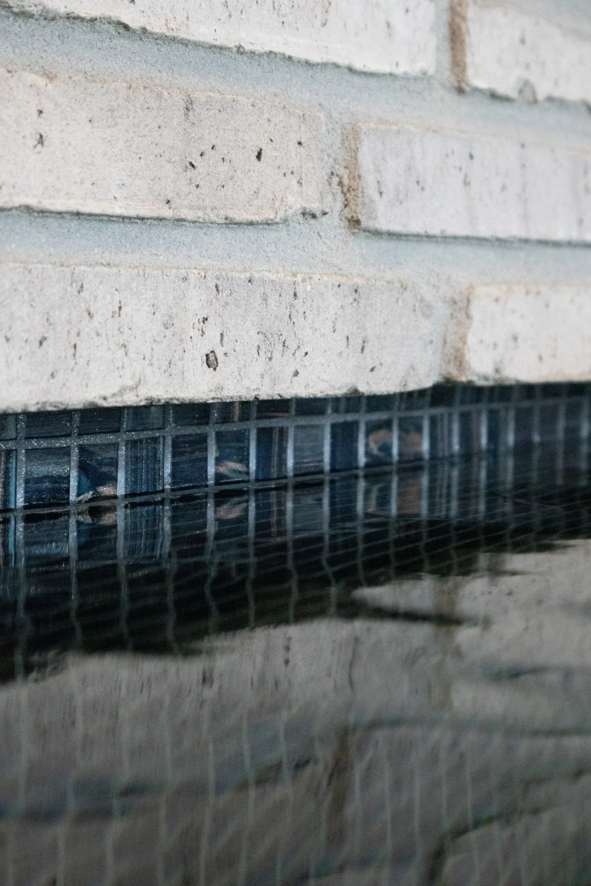 Schwimmbad Blau Gold Ader Quadrat Glas Mosaik Fliese