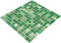 Sea Moos Glas Mosaikfliese Grün Glitzer