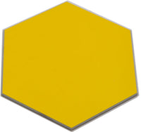 Selbstklebende Hexagon Fliese Gelb