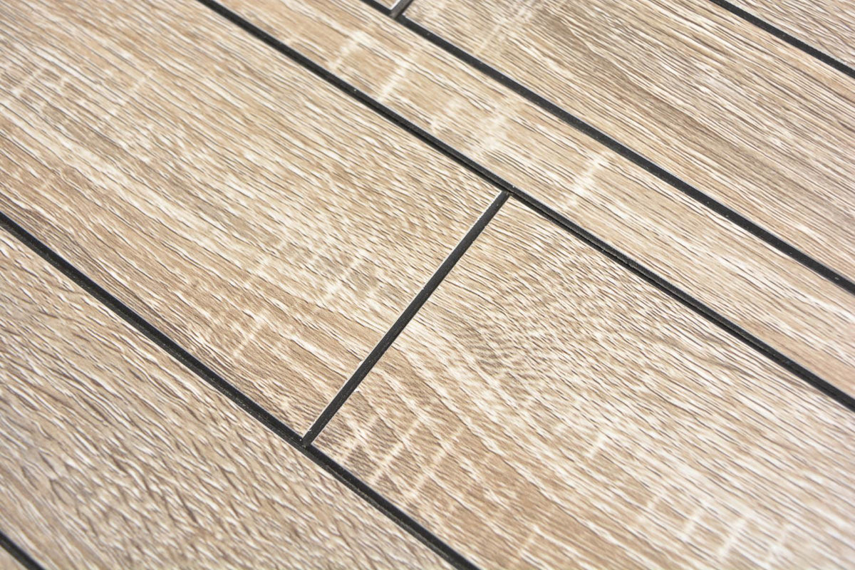 Selbstklebende Holzoptik Mosaikfliese Metall Ziegel Design Plättli