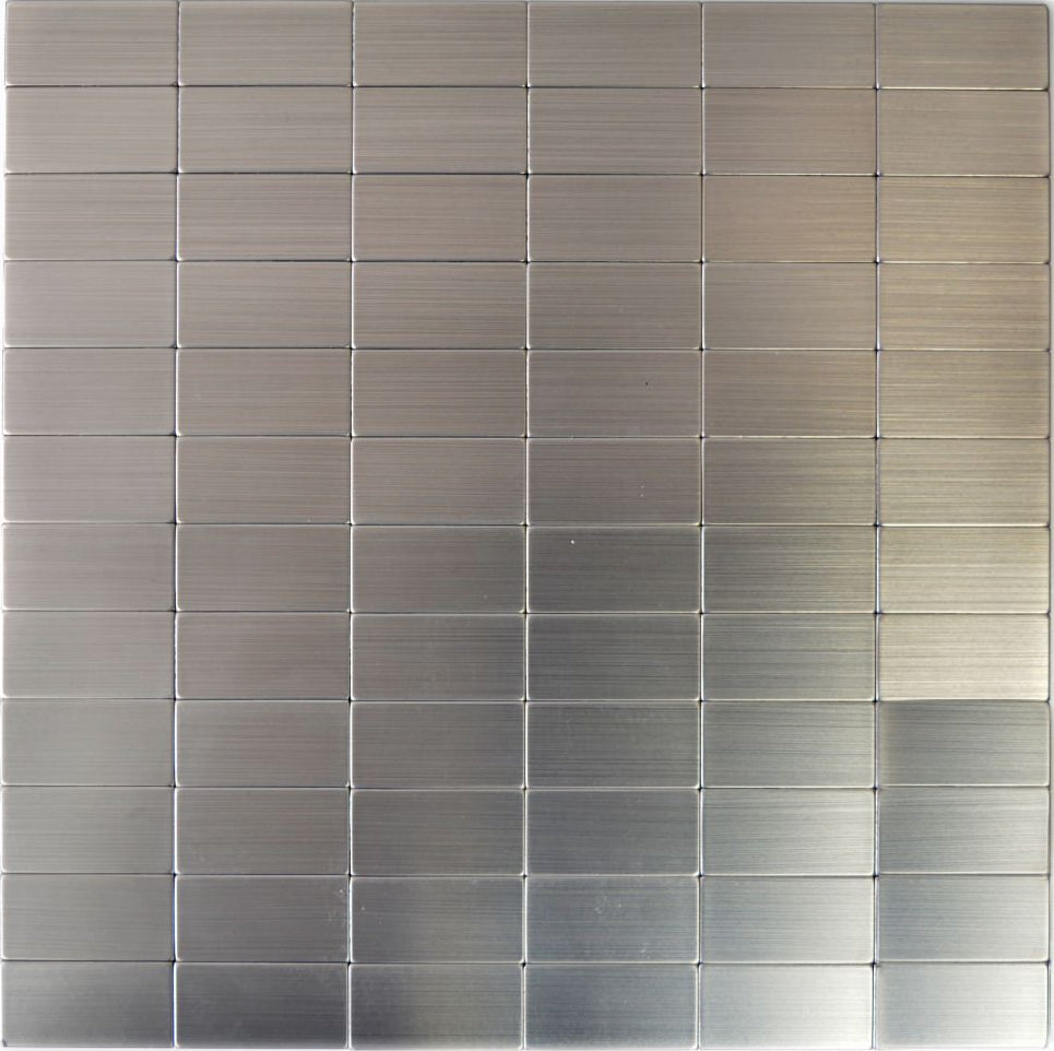 Selbstklebende Metall Mosaik Plättli Rechteckig