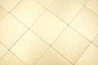Selbstklebende Metall Mosaikfliese Gold Genf Aluminium