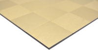 Selbstklebende Metall Mosaikfliese Gold Genf Plättli