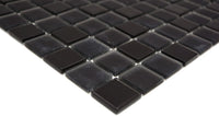 Selbstklebende Mosaikfliese Mitternachts Schwarz Matt