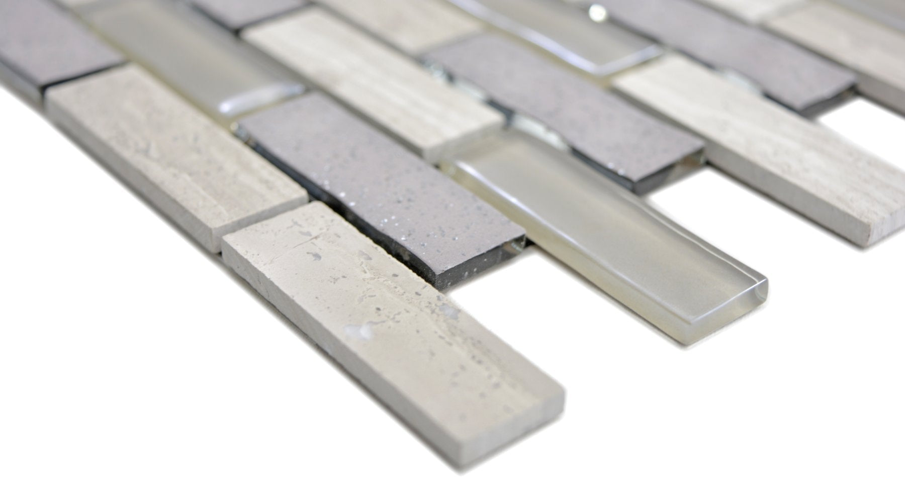 Selbstklebende Mosaikfliese Ziegel Grau Brick Küchen Plättli