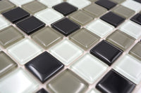 Selbstklebendes Glasmosaik Plättli Olive Mix 300x300 mm Mint