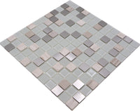 Selbstklebendes Mosaik Silber Mix Plättli Küche und Bad