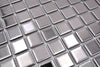 Silber Glas Mosaik Fliese