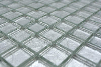 Silber Glasmosaik Fliesen 