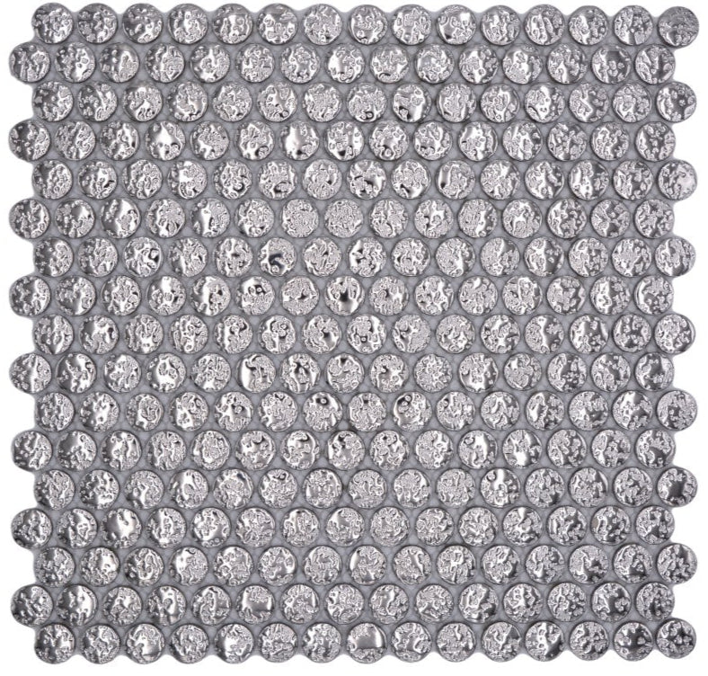Silber Knopf Keramik Mosaikfliese