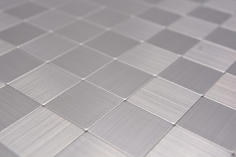 Silber Metall Mosaik Fliese
