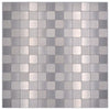 Silber Metall Selbstklebend Mosaikfliese