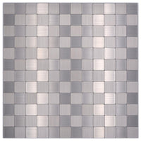 Silber Metall Selbstklebend Mosaikfliese