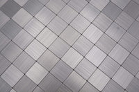 Silber Metall Selbstklebend Mosaikfliesen