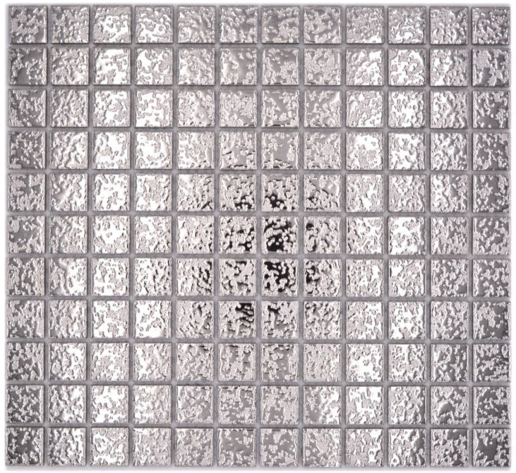 Silber Rausch Keramik Mosaikfliese