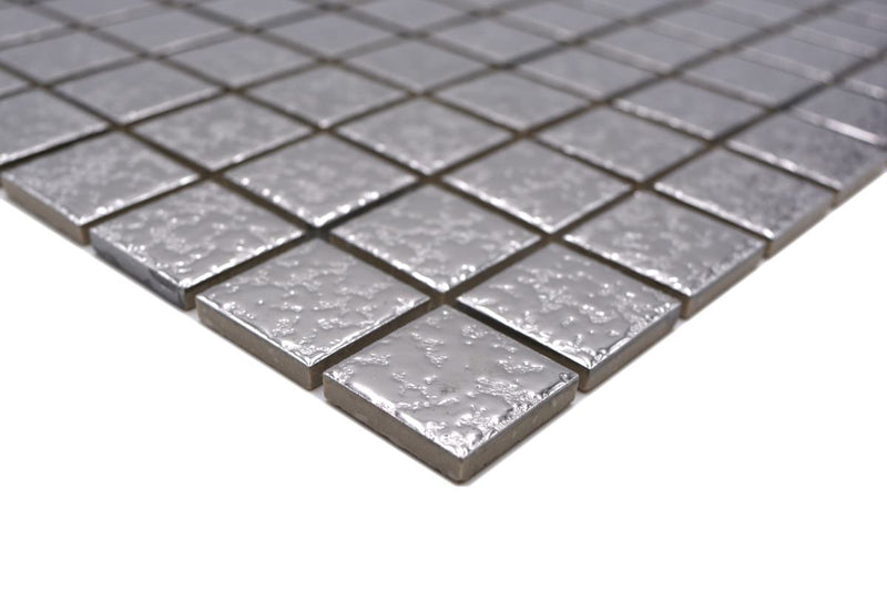 Silber Keramik Mosaikfliesen