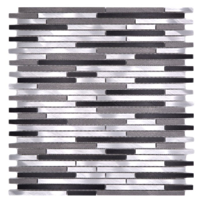 Silber Schwarz Metall Kit Kat Mosaikfliese