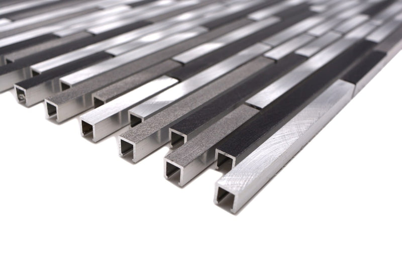 Silber Schwarz Metall Kit Kat Mosaikfliese - Schweiz Plättli