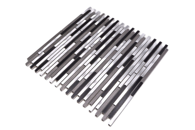 Silber Metall Kit Kat Mosaikfliese - Wand Fliesen Schweiz