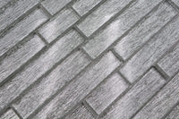 Silber Stab Mosaik Fliese