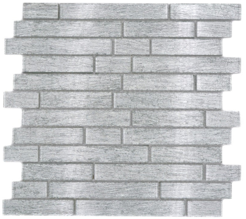 Silber Stab Mosaikfliese