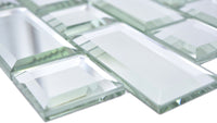 Spiegel Glas Mix Mosaikfliese 298 x 298 mm 3D Mirror