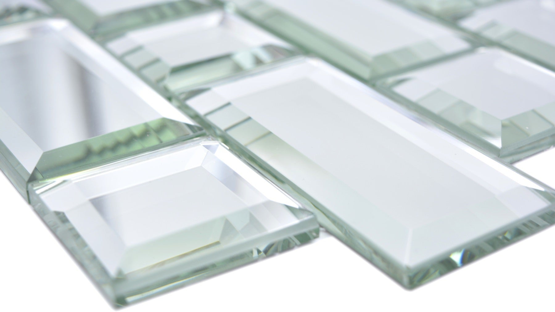 Spiegel Glas Mix Mosaikfliese 298 x 298 mm 3D Mirror