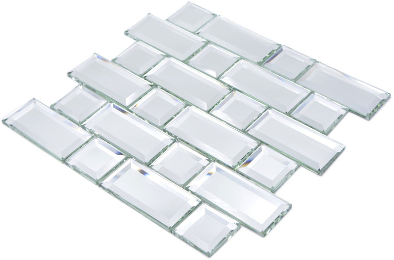 Spiegel Glas Mix Mosaikfliese 298 x 298 mm Mirror
