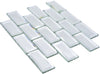 Spiegel Glas Mosaikfliese 298 x 298 mm Ziegel Optik