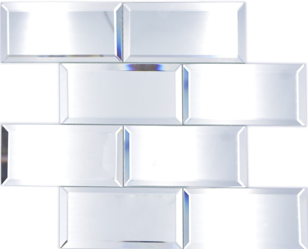 Spiegel Glas Rechteck Mosaikfliese 298 x 298 mm