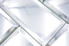 Spiegel Glas Rechteck Mosaikfliese 298 x 298 mm 3D