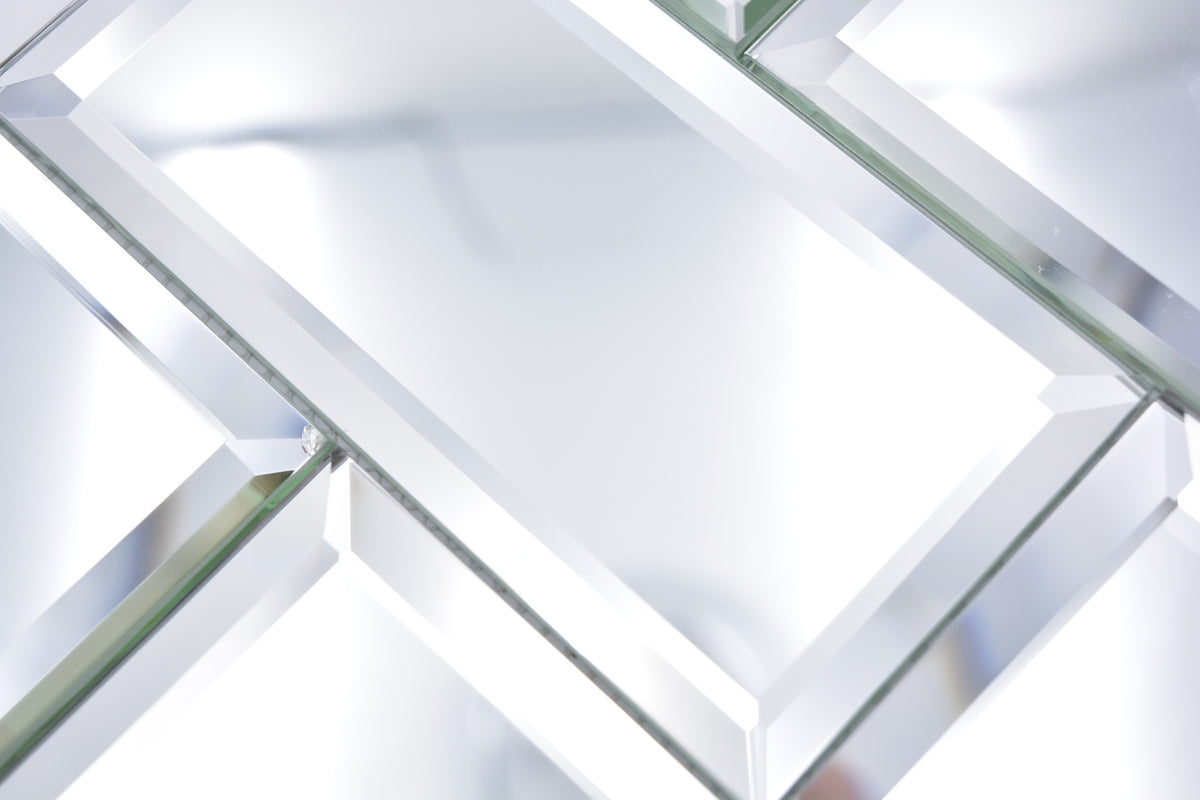 Spiegel Glas Rechteck Mosaikfliese 298 x 298 mm 3D
