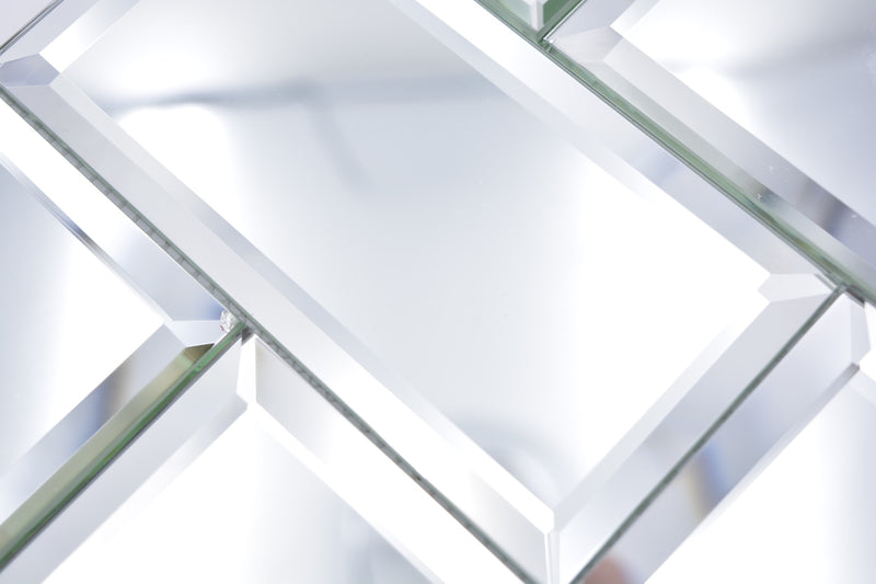 Spiegel Glas Rechteck Mosaikfliese 298 x 298 mm 3D