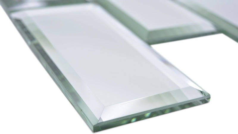 Spiegel Glas Rechteck Mosaikfliese 298 x 298 mm Mirror
