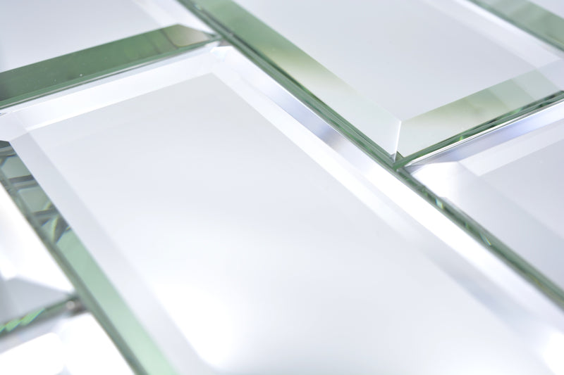 Spiegel Glas Rechteck Mosaikfliese 298 x 298 mm Plättli