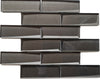 Spiegel Grau Schwarz Glas Mosaikfliese 30cm x 30cm