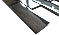 Spiegel Grau Schwarz Glas Mosaikfliese 30cm x 30cm Ziegel
