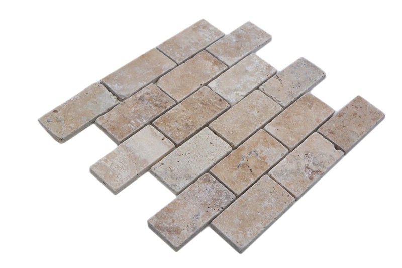 Splitface Beige Matt Mosaikfliese Travertin Fliesen Schweiz Online Kaufen