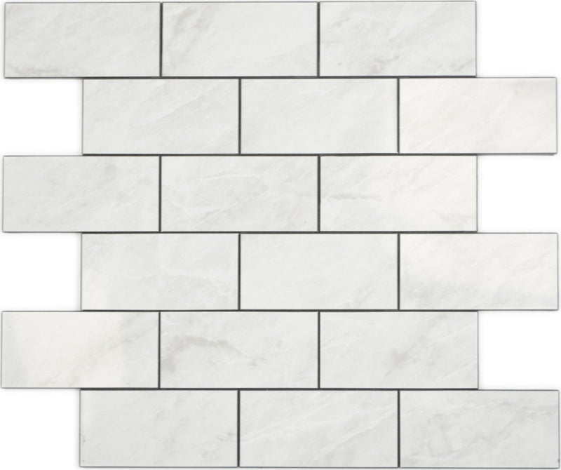 Steinoptik Ziegel Plättli Weiss Selbstklebend