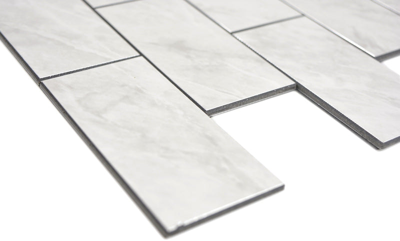 Steinoptik Ziegel Plättli Weiss Selbstklebend Mosaikfliese