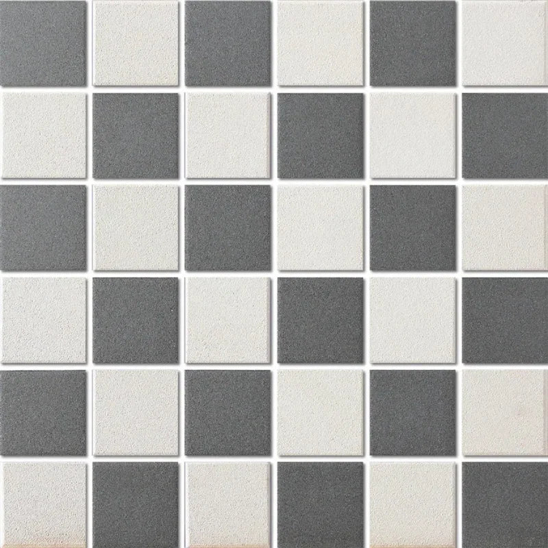 Super Weiss Schwarz Matt R11 Schachbrett Quadrat Mosaik Fliese