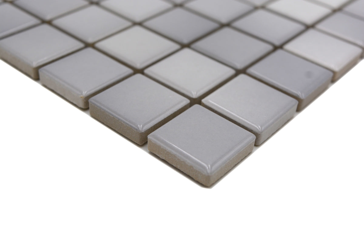 Glänzende Grau Keramik Mosaikfliesen für Küche und Bad Plättli