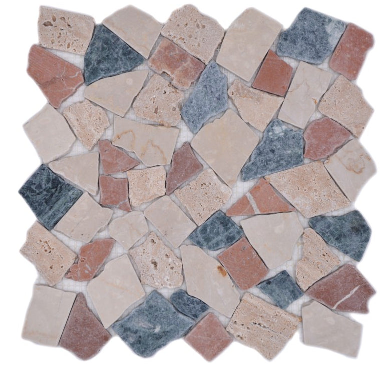 Terracotta Bruch Kieselstein Marmor Mosaikfliese