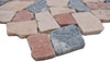 Terracotta Bruch Kieselstein Marmor Mosaikfliesen Rostrot