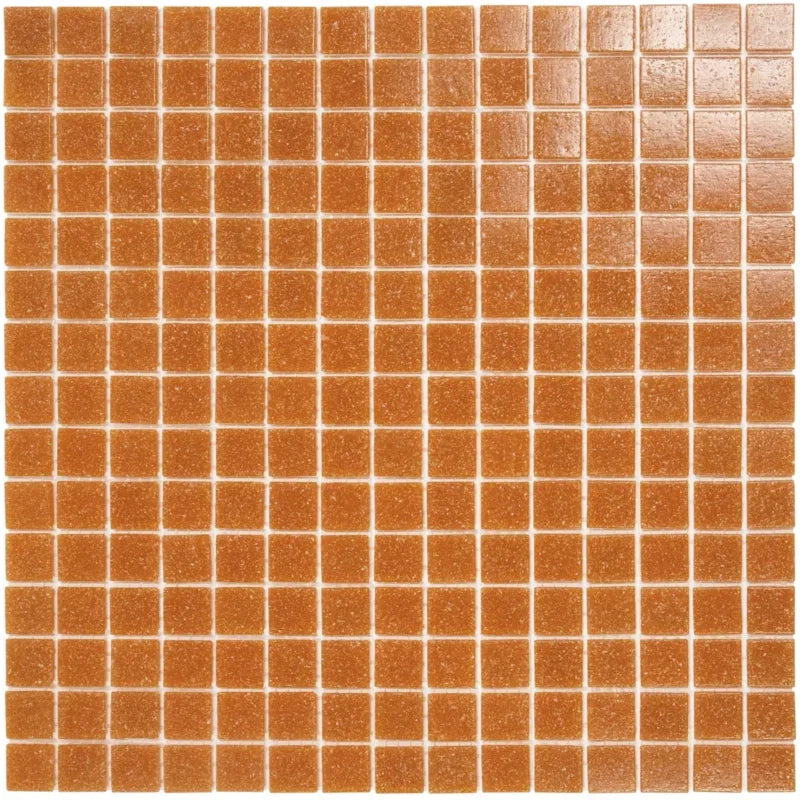 Terrakotta Braun Körnig Quadrat Glas Mosaik Fliese