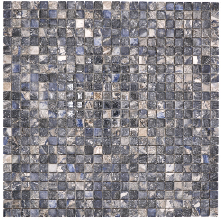 Tiefsee Blau Schwarz Keramik Mosaikfliese