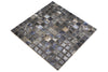 Blau Schwarz Keramik Mosaik Fliese 23x23 mm Stein Optik